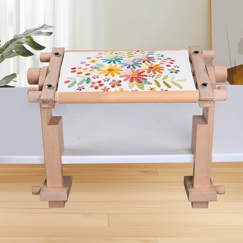 GuoFa Cross Stitch Accessories, Embroidery Accessories, Fixable Desktop Cross Stitch Scroll Frame, Quilting Frames, Stitching Frame for Sewing, Cross Stitch, Needlepoint Holder Accessories - Image 4